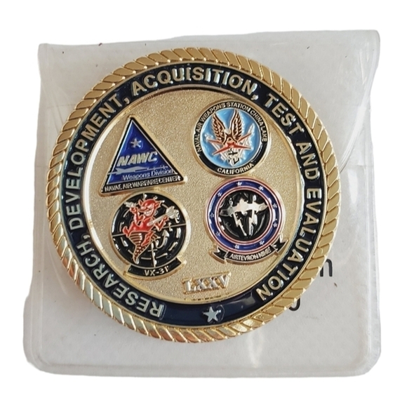 AC01 * Naval Air Warfare Center 75th Anniversary Coin Inyokern, California - Picture 1 of 2